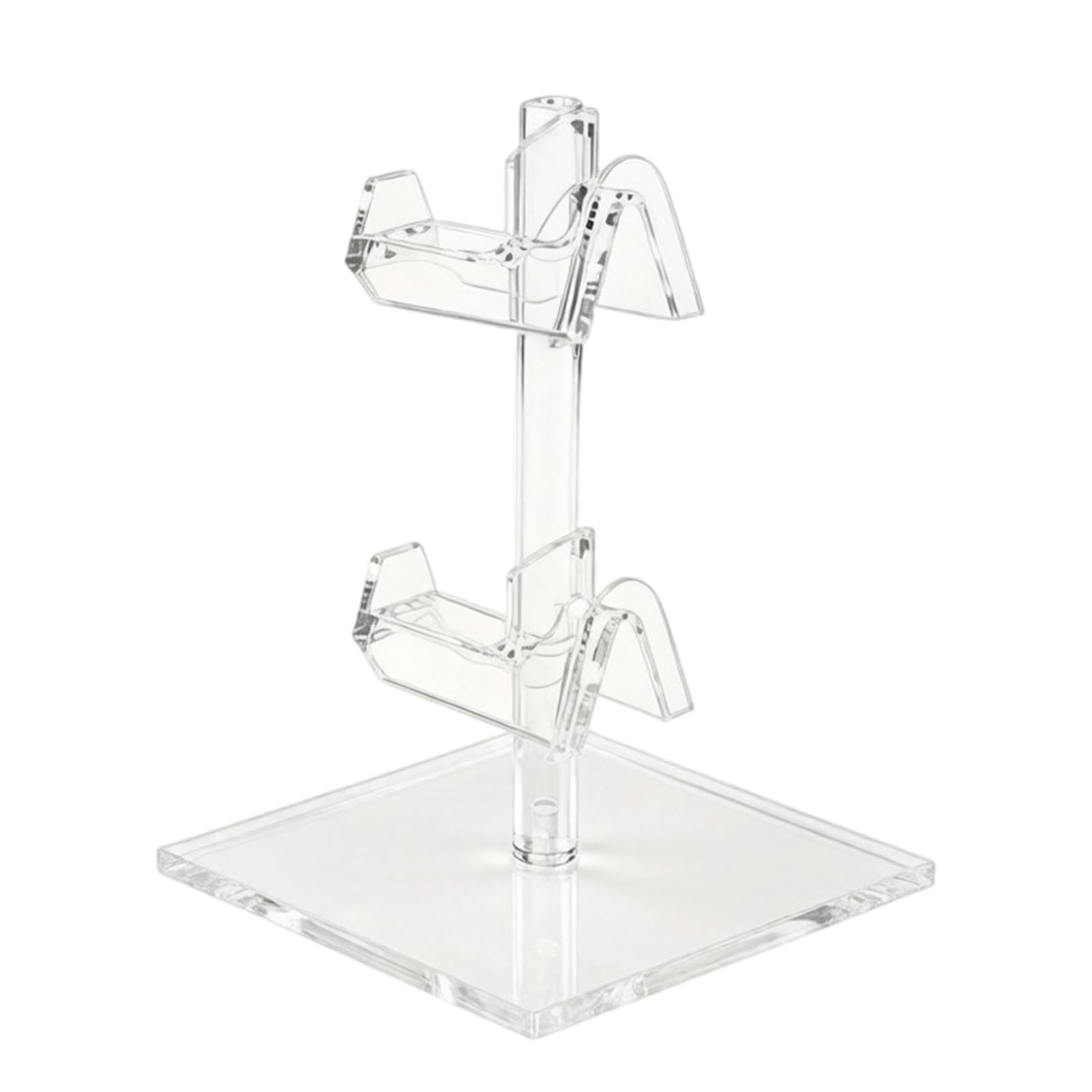 PANGBOER Transparent Stepped Eyeglass Organizer Modern Glasses Exhibition Stand Ideal for Retail Stores and Home Use Easy Assemble Acrylic Shelf