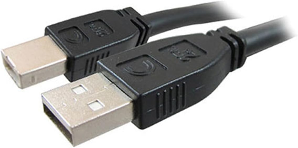 Comprehensive Cable 35' Pro AV/IT Active Plenum USB A Male to B Male Cable (USB2-AB-35PROAP)