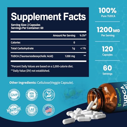 Honeylitte TUDCA 1200mg Capsules