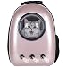 Giantex Astronaut Pet Cat Dog Puppy Carrier Travel Bag Space Capsule Backpack Breathable (Golden Rose)