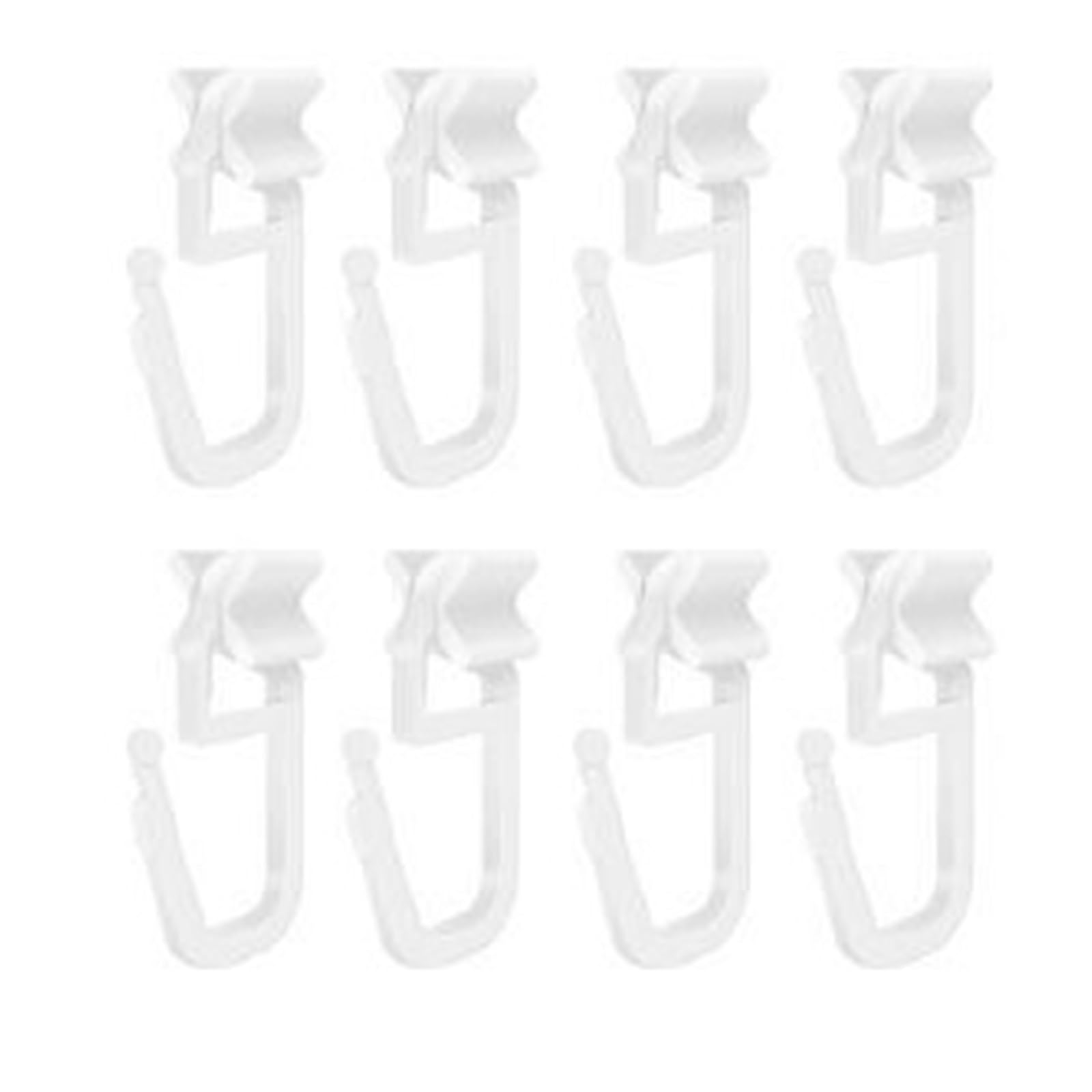 Curtain Track Glider Rollers 50pc Curtain Track Roller with Lockable Hook For Smooth Gliding And Easy Installation For Home Or Office for Shower Curtain