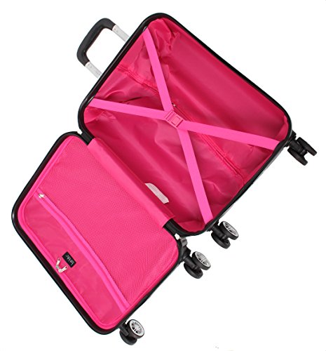 Nicole Miller New York Coleção de bagagens – Mala rígida de 50,8 cm (ABS + PC) – Bolsa de designer l