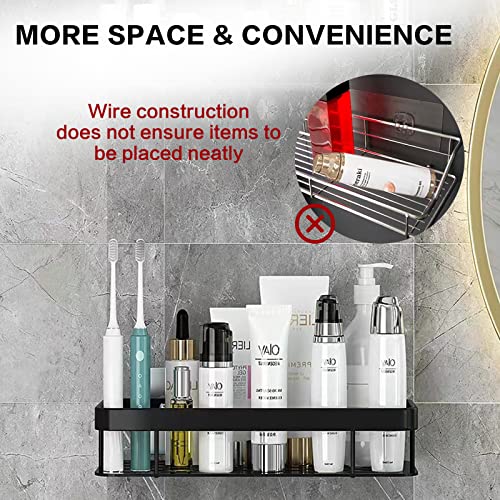 2 Pack Shower Caddy Bathroom Shelf Organizer Adhesive Rustproof No Drilling Bath Shelves Basket With Fixed Removable Hooks For Kitchen Storage Inside Shower #TOP3