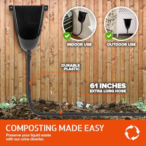 image for Stock Your Home Waterless Urinal for Men (White), Plastic Urinals for 