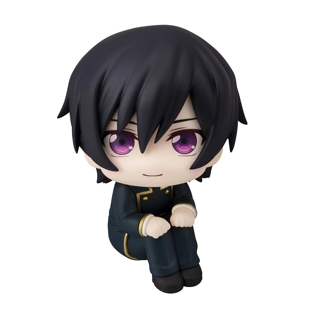 Lelouch Lamperouge Statuetta Anime Look Up Action Figure Kururugi | Modellino seduto, ornamento decorativo in PVC, 11 cm, regalo per collezionisti, mini statua carina
