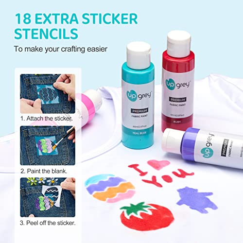 Save 50% on 20-Color Fabric Paint Set for Clothes - Image 7