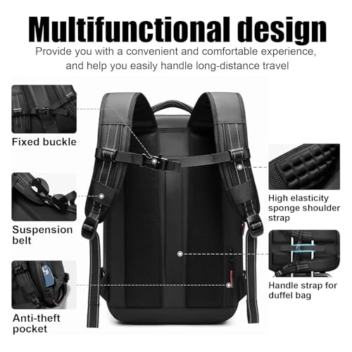 AirSeal Pro - Vacuum Compression Travel Backpack, Water Resistant 60L Large-Capacity for Travel/Business (Olive)3