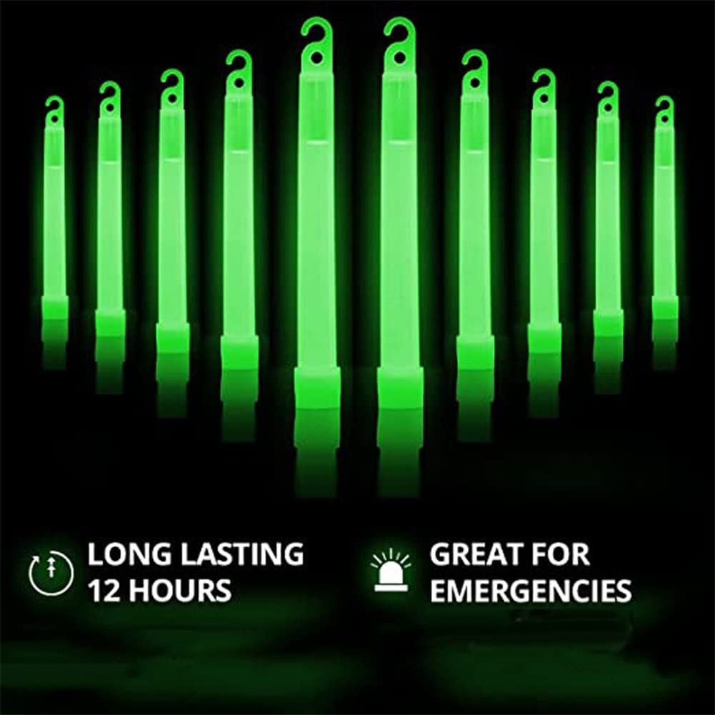 Kit de Supervivencia de 10 Piezas Palos de Luz de Emergencia de Palos Brillantes para Acampar y Terremotos de Supervivencia de Emergencia