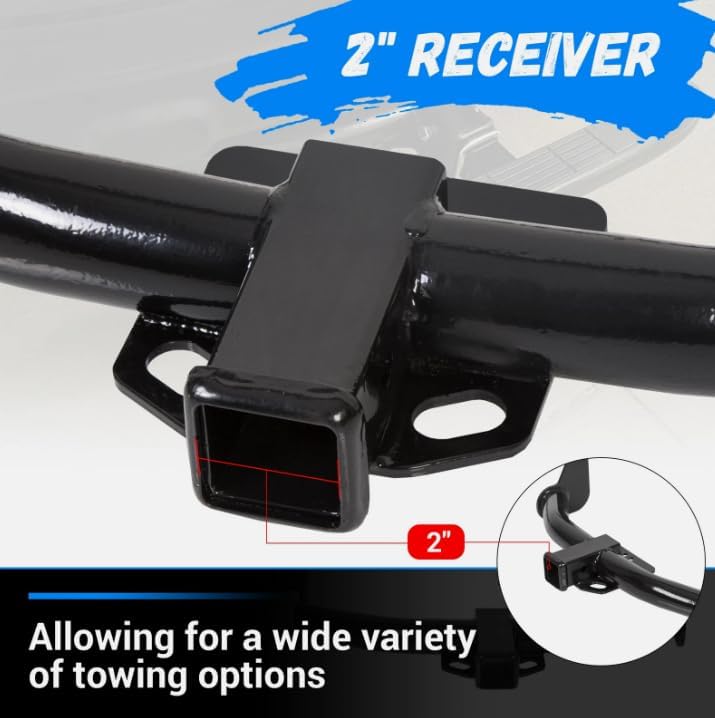 Class-3 Trailer Hitch Receiver Rear Bumper Towing Kit 2" for ，Replacement for Honda CR-V 07-11 OEM