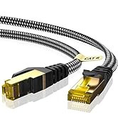 Amazon.co.jp: BUSOHE LANケーブル5M Cat8フラット編みケーブル高速