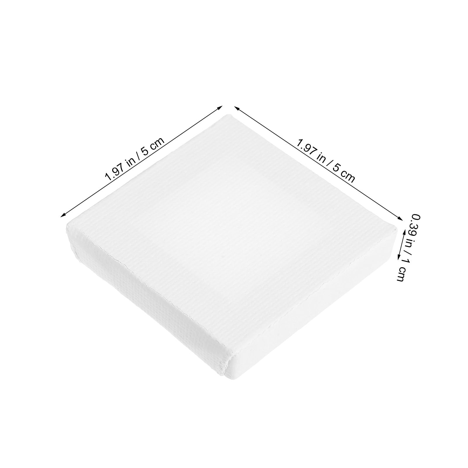 ibasenice Mini Tele 5 X 5 CM in Cotone, Set da 24 Pannelli di Tela per Dipingere, Cornici per Quadri, per Arte, Artigianato e Decorazioni Casalinghe