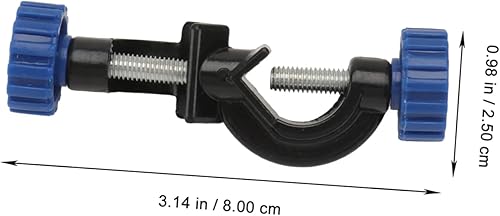 Miniatura 7 de Mobestech Abrazadera de tres mandíbulas Abrazadera de tubo de ensayo abrazadera de laboratorio jefe y soporte soporte ajustable soporte de
