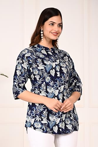 Image of FebQ Printed Shirt Style Top for Women
