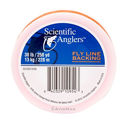 Scientific Anglers Fly Line 250 yd Dacron Backing, Orange, 30#