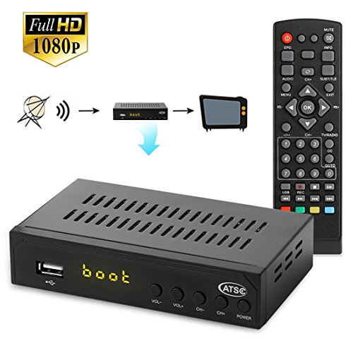 Leelbox Digital Converter Box for Analog TV 1080P ATSC Converters with Recording, Pause Live TV, Multimedia Playback HDTV Set Top Box