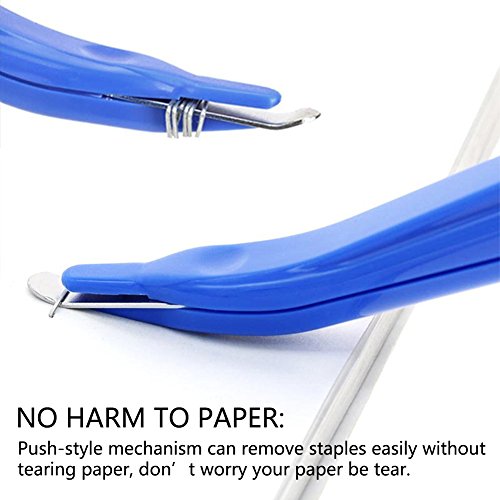 Zztx 6 Pcs Professional Magnetic Staple Remover Puller Rubberized Staples Remover Staple Removal Tool For School Office Home Blue #TOP2