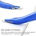 ZZTX 6 PCS Professional Magnetic Staple Remover Puller Rubberized Staples Remover Staple Removal Tool for School Office Home Blue