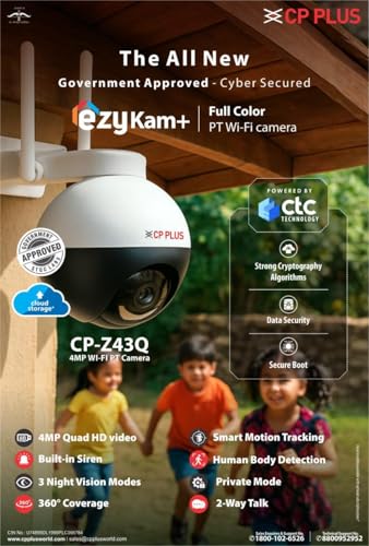 CP PLUS 4MP Wi-Fi Outdoor Smart Security Camera - Image 2
