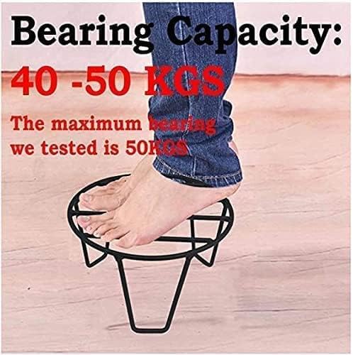 Image of Black Color Strong Legs Metal Round Stands for Plant Pot Flower Pot Round Stand for Planter Stand Long Plant Stand and Round Stand(Set of 5 Stands)