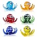 LiuliuBull 6pcs décoration d'aquarium Mini Verre Poulpe Pieuvre Figurines Murano Art animalerie Animaux Collectibles Cadeau décor à la Maison décor de Poisson Ornement (Color : Octopus)