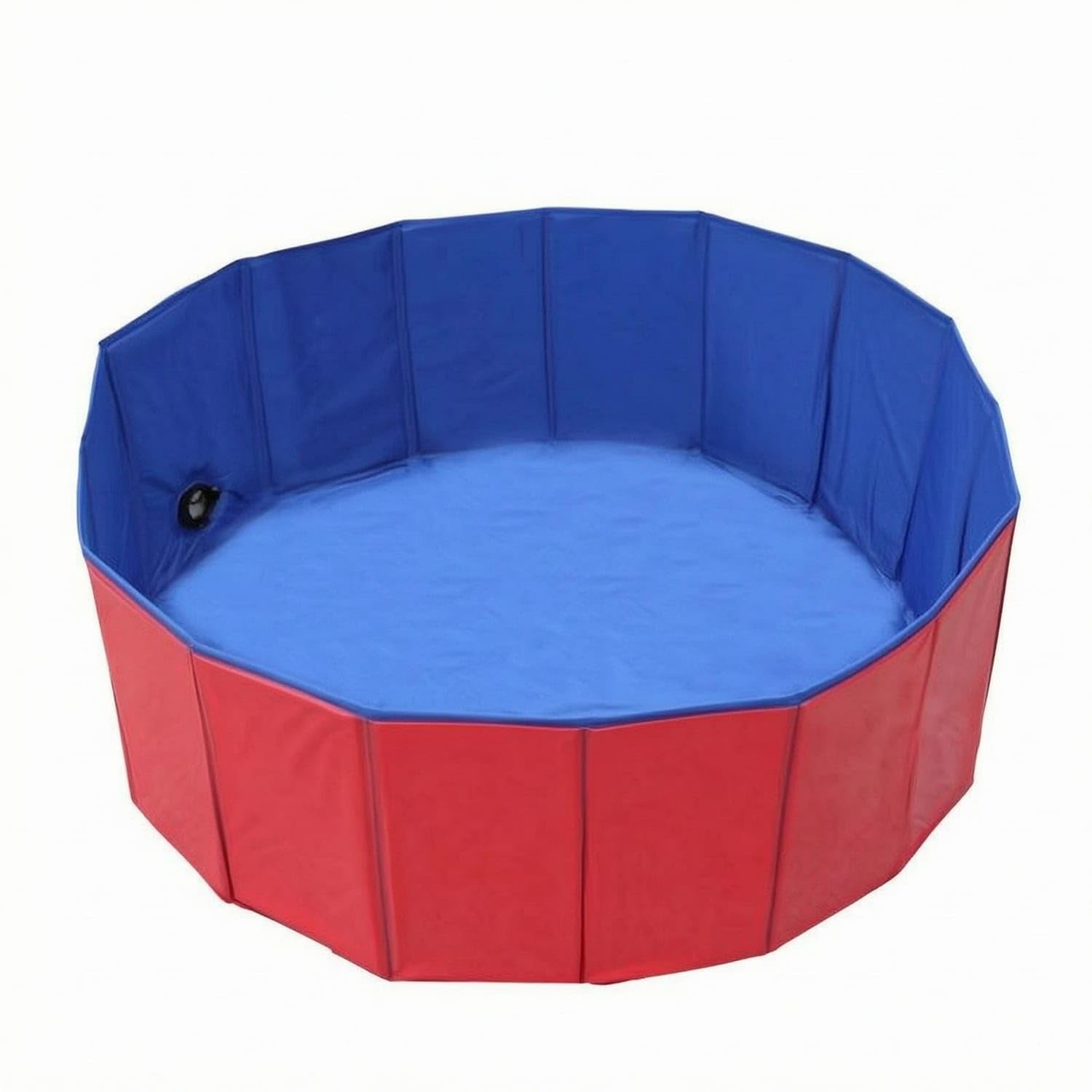 Segmented Sides Foldable Kids Pool Drain Outlet Non 80x30cm Red | Setup Drainage Red 80x30cm-picture-11