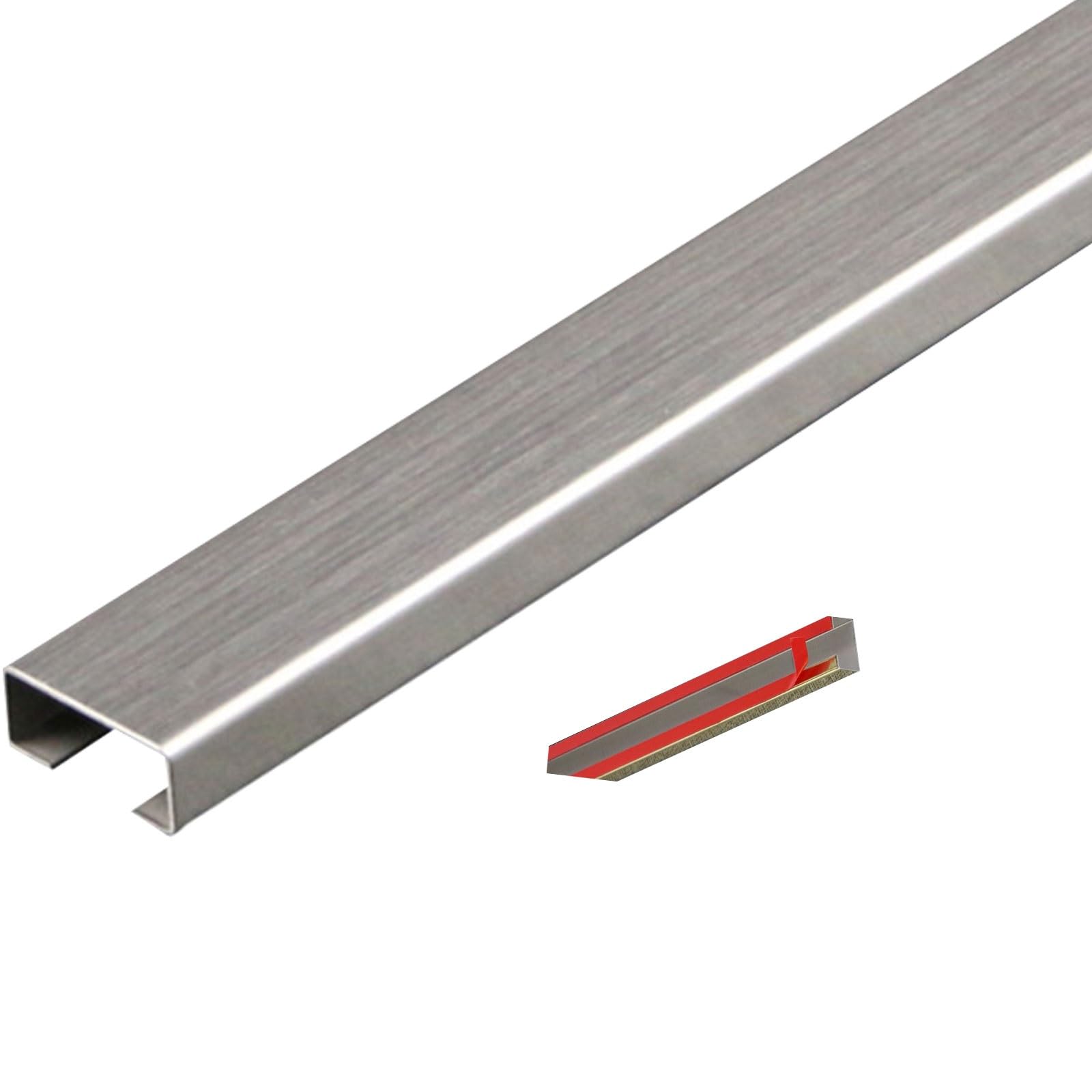 Cubierta De Cable Piso Acero Inoxidable | Corrector de cable de piso de acero inoxidable de varios tamaños multicolor(Silver,1m-(24x12mm ))