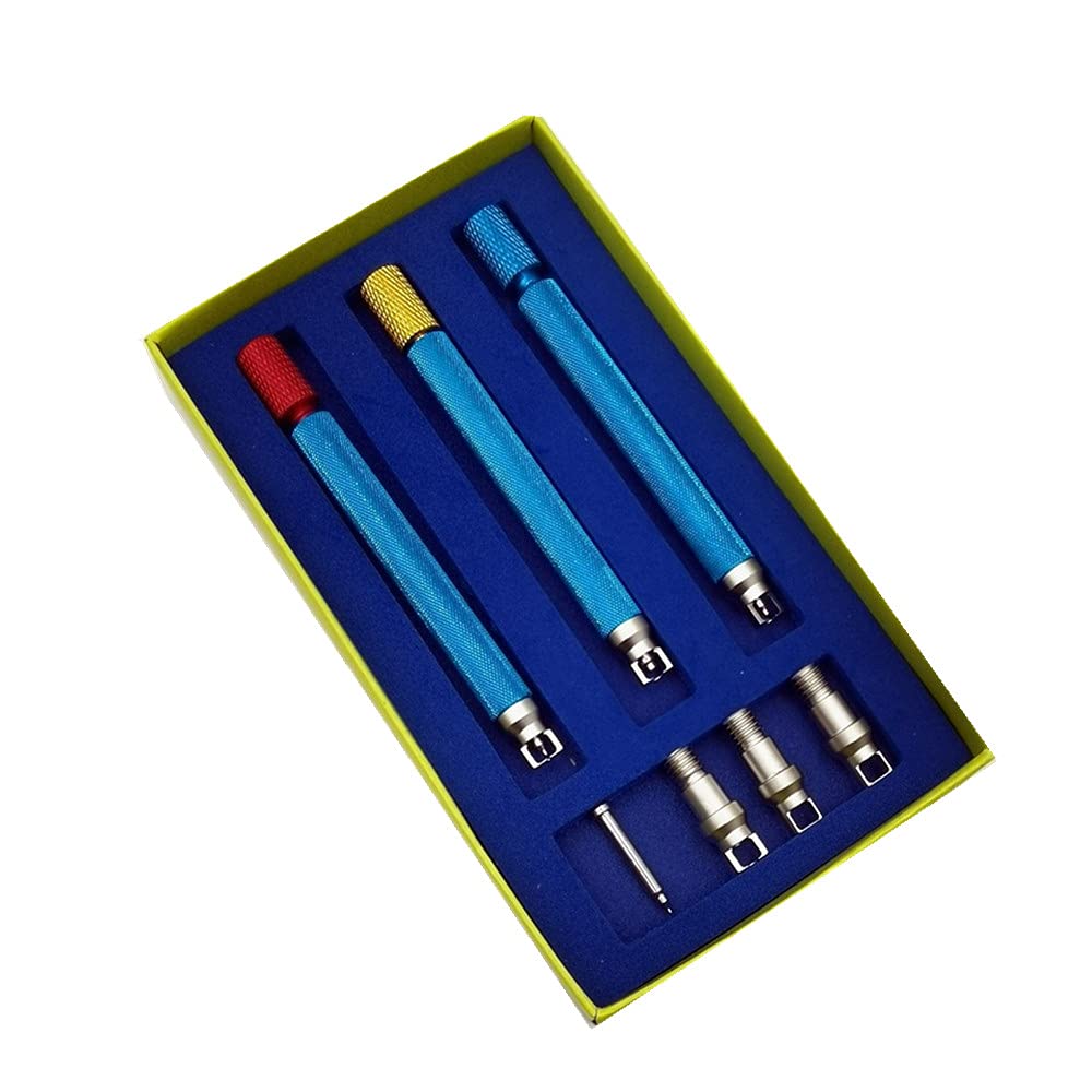 MOUDOAUER Juego de herramientas de mantenimiento 6 en 1 de acero duradero para relojes, herramientas de mantenimiento y reparación de relojeros, accesorios de reloj
