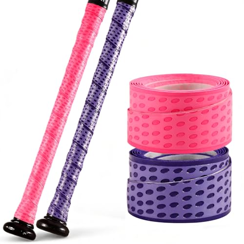 INSUM 2 Pack Bat Grip Tape for Baseball & Softball, 1.1mm Non-Slip Bat Wrap, 3D Textured Design, All-Weather Performance, Precut for Easy Installation