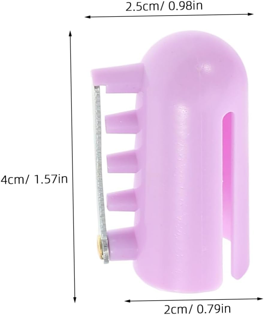 IWOWHERO Yarn Guide Finger Holder Thimble for Crochet and Knitting Comfortable to Use Durable Design Guides Up to Yarns Simultaneously Present for Craft Enthusiasts Random Color