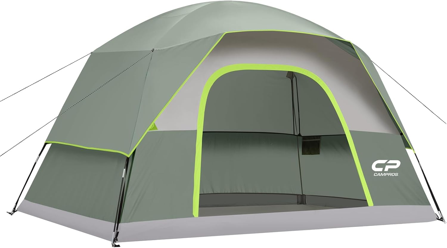 CAMPROS CP Tents for Camping 2/4/6 Person Tent Waterproof Windproof Double Layer Camping Tent, Easy Setup Dome Tent with Large Mesh Windows & Wider Door for Outdoor Camping & Hiking