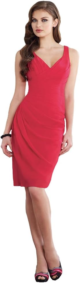 Sophia Tolli BY21397T Short Special Occasion Dress, Red, 10