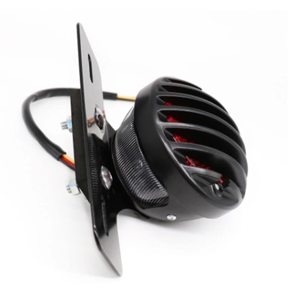 Tylne światło stopu motocykla Lampa tylna z uchwytem na tablicę rejestracyjną(Silver)