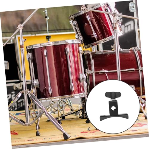 Abrazadera para aro de batería Yardwe, hardware duradero para instrumentos de percusión y caja, sujeción firme con acabado negro para mejor rendimiento miniatura 4