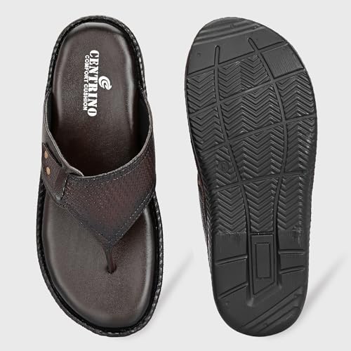 Image of Centrino Sandal for Men | Casual Open Toe Slippers /Flip Flop /Slides Anti Slip on for Men's | Modern slipper Look with Straps | Comfortable Casual look sandal for Men's (9511)