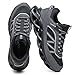 GSLMOLN Men's Walking Running Shoes Lightweight Non-Slip Fashion Casual Sneakers Athletic Breathable Mesh Tennis Sneakers Jogging Cross Training Black/White