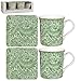 The Leonardo Collection Larkspur Mug & Coaster Set | Lovely Gifts for Women & Men | Designed by William Morris | Coasters Set for All Modern Kitchen & Offices