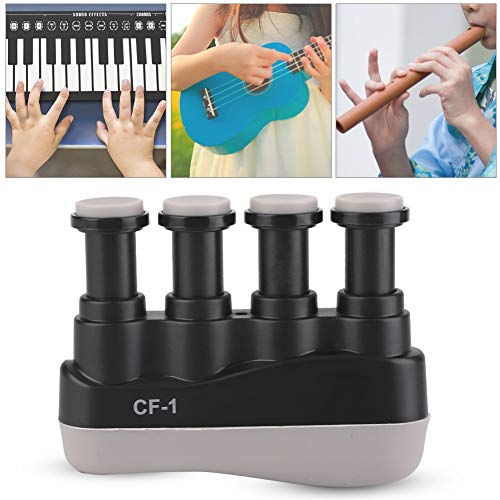 Exercitador de mão ajustável, treinador de dedos portátil, multifuncional para iniciantes de piano e