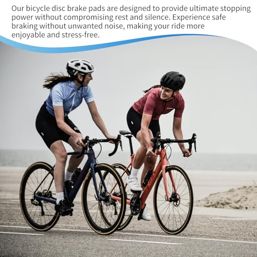 Bremsbeläge für Magura MT4 Fahrrad Scheibenbremse - 4 PCS Scheibenbremse Fahrrad Geeignet für Magura MT2/MT4/MT6/MT8, Gleichmäßige Bremskraft Fahrradbremsen Beläge mit Justierplatte Einfache Montage
