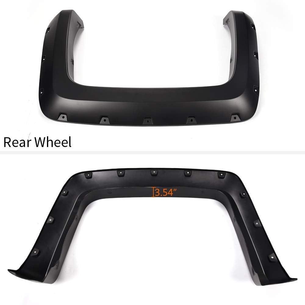 4-Piece Fender Flares For Chevy Silverado 2500HD/3500HD (2014-2018) – Only Fits 6.5ft & 8ft Long Bed Models