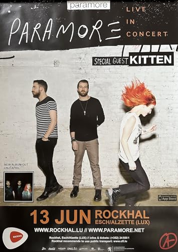 Poster Paramore Live 2013 grand format 60x80cm affiche musique