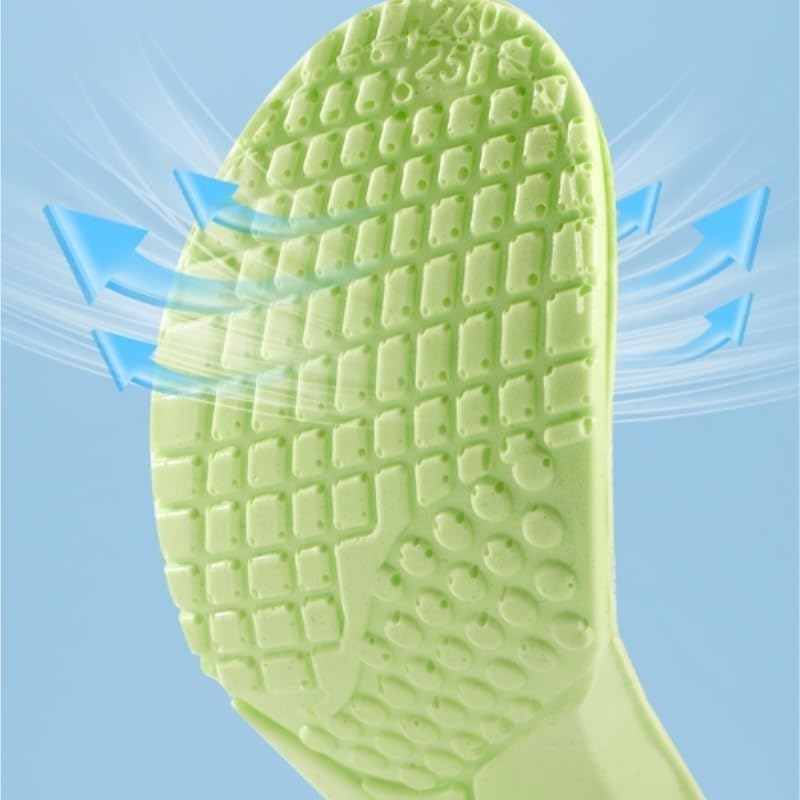 Breathable Sweat-Absorbing and Anti-Smell Insoles Boys and Girls Sports Shock-Absorbing