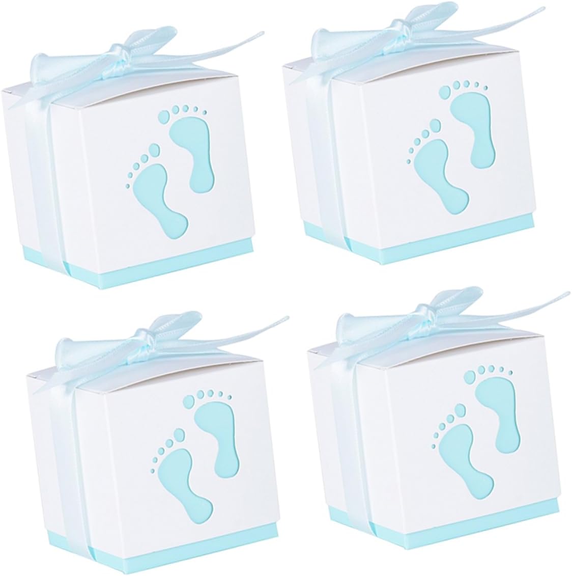 BEBEMOKO 100pcs Wedding Guest Gifts Small Candy Boxs Favor Boxes for Bridal Shower Party