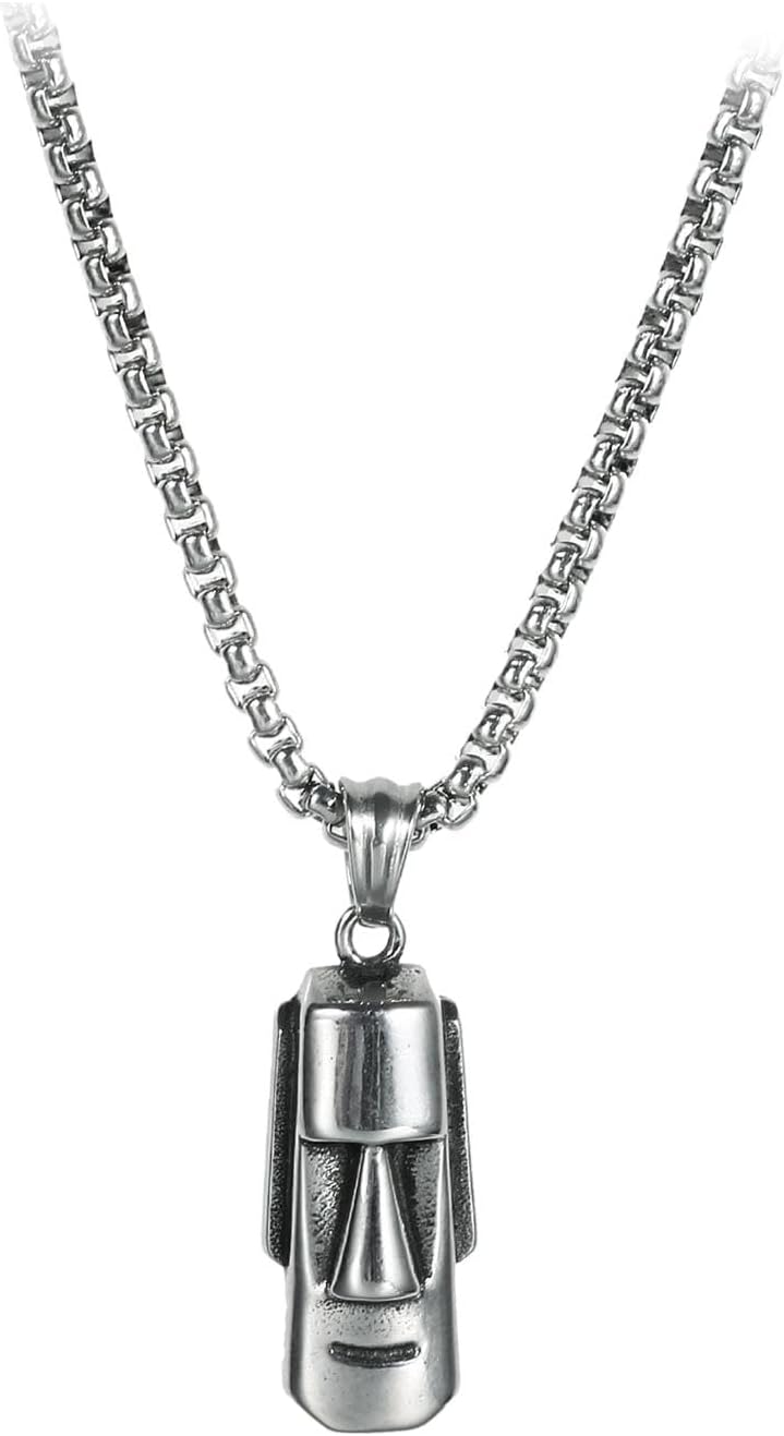 Bnf Easter Island Head Pendant Necklace Jewelry for New Year Ceremony |Jewelry|| Fashion Jewelry| Necklaces & Pendants'