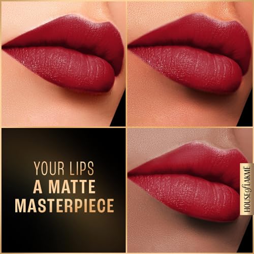 Image of Lakme Forever Matte Liquid Lip Colour, Red Revival, 5.6 ml (Pack of 2)