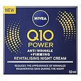 Nivea Q10 Plus Anti-Wrinkle Face Night Cream, 50 ml, Pack of 3