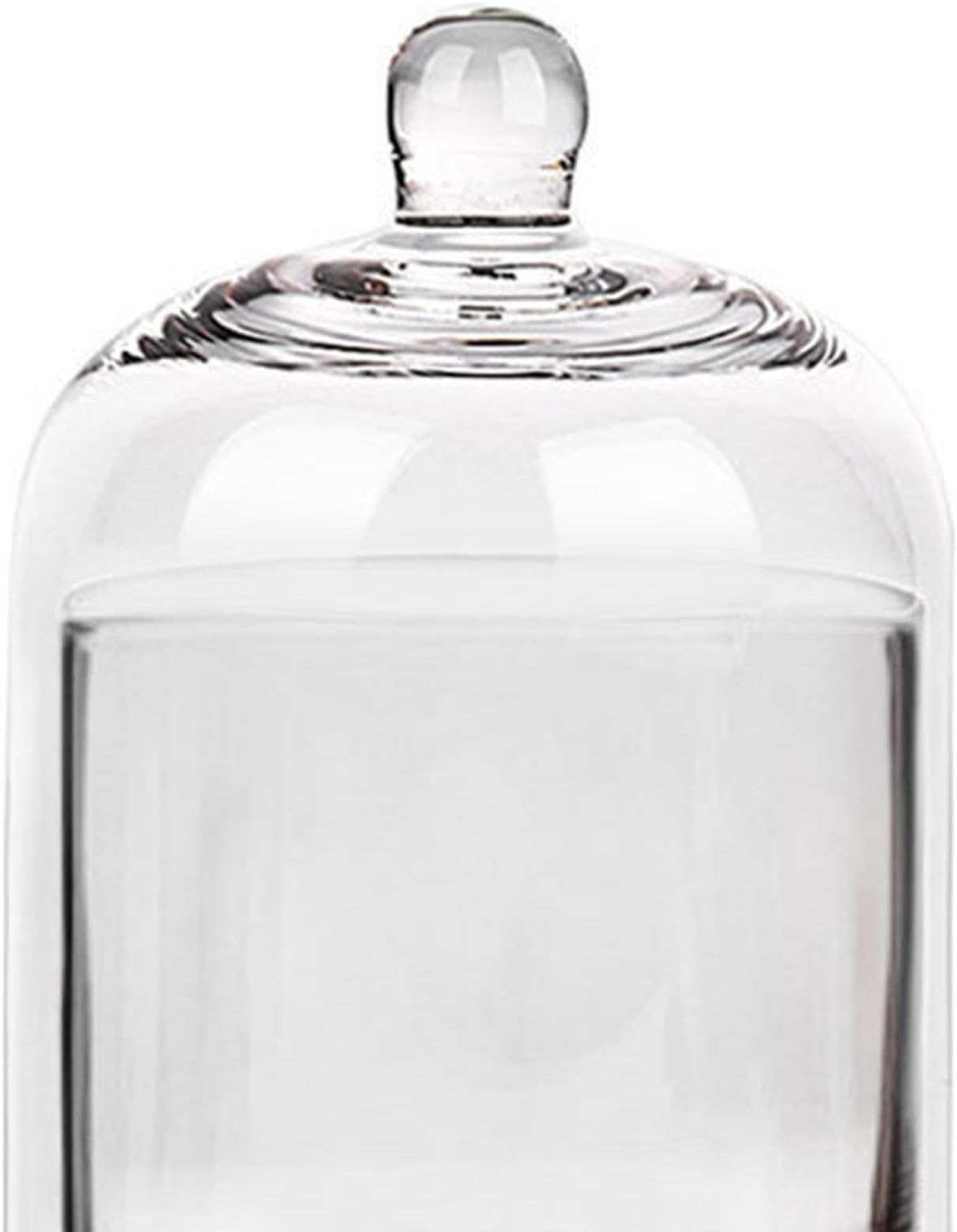 Cloche Glass Dome Candle Holder with Top Handle for Fruits Aroma Stones Cake Clear|Home & Garden|Home Dacor> Candle Holders & Accessories