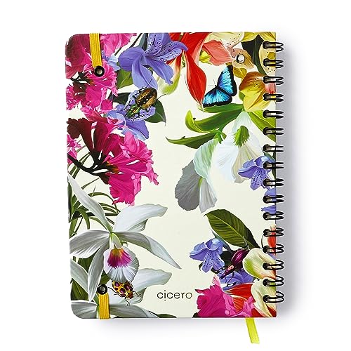 Agenda Planner Wire-O 2024 Jóia Natural Semanal Notas A5 Insecta Dia, Cicero