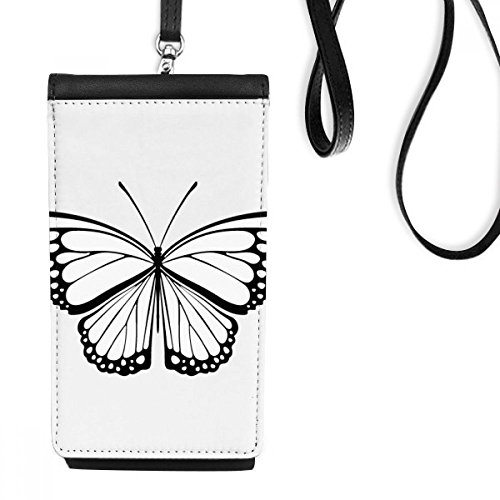 Petit sac téléphone papillon noir idée cadeau originale et utile