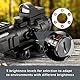 AOMEKIE Zielfernrohr 4x32mm mit 20mm/22mm Schiene Airsoft Red Dot Visier Sight Leuchtpunktvisier Rotpunktvisier für Jagd Softair und Armbrust