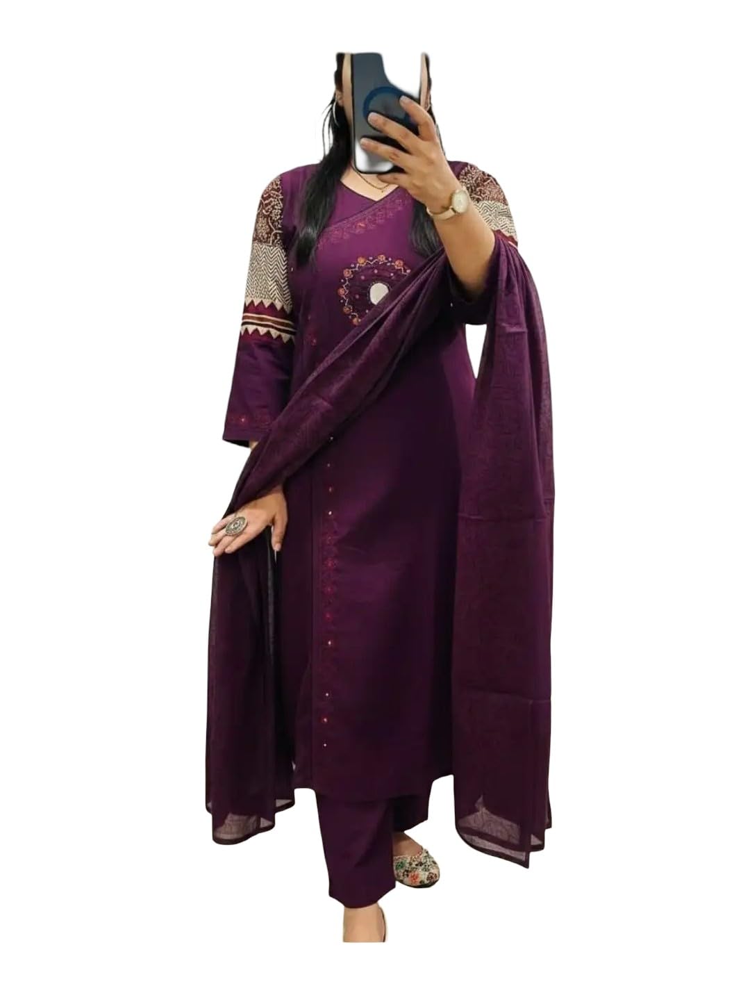 Rust Royale Ethnic Wear Set (IN, Alpha, 2XL, Regular, Purple)